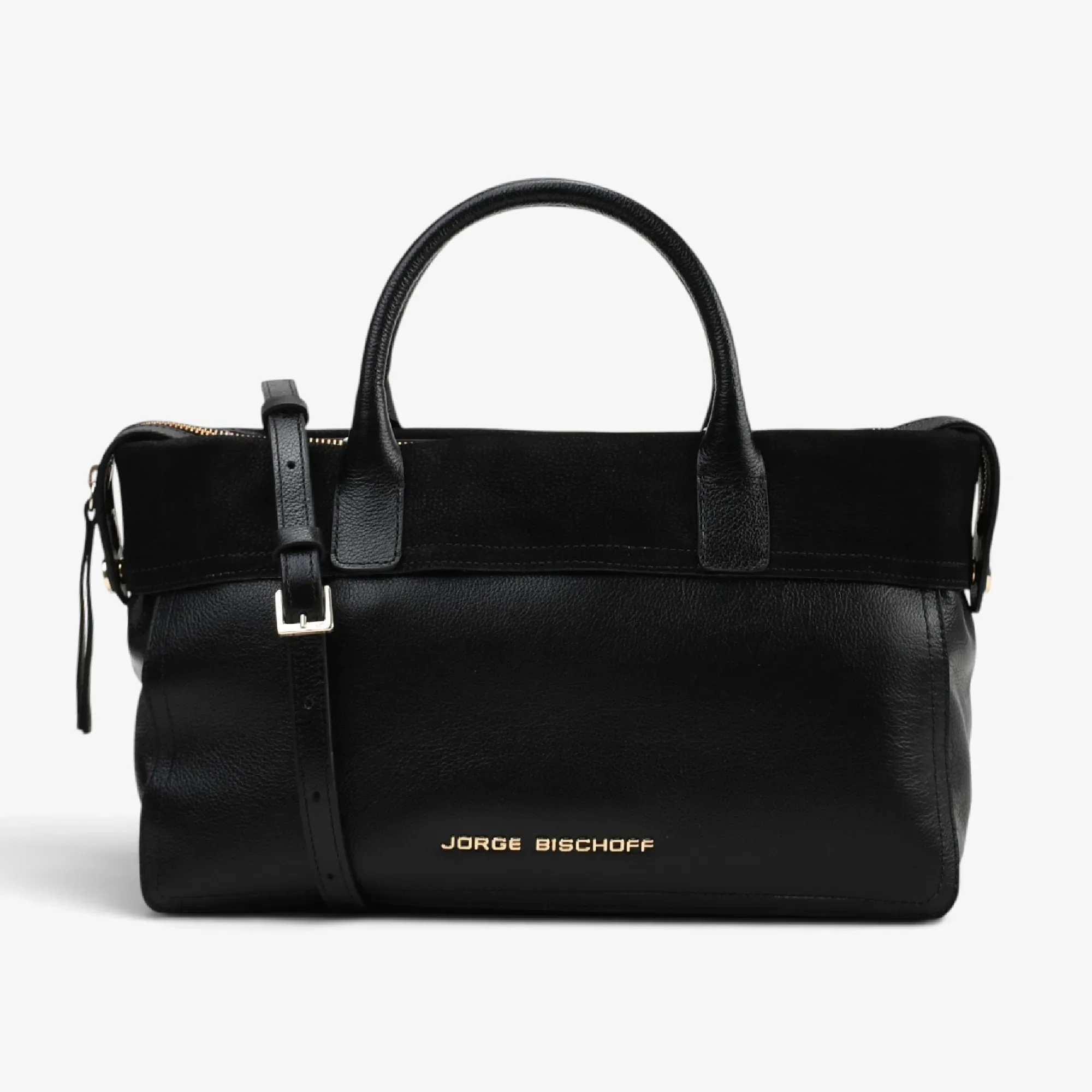 Bolsa Tote Preto Couro — imagem 1