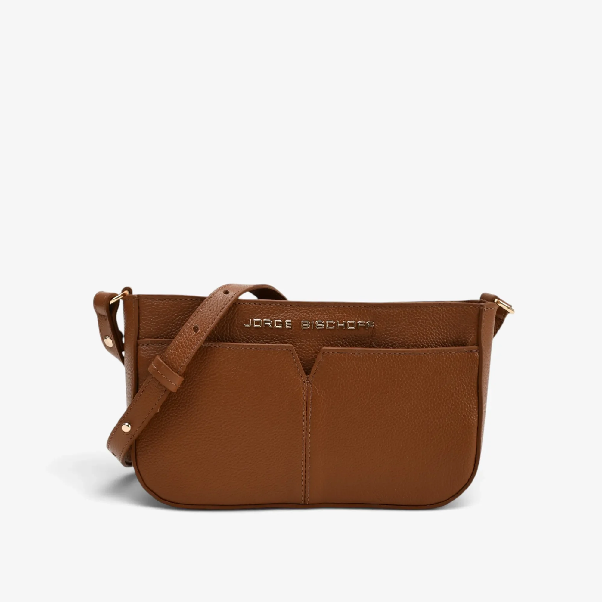 Bolsa Transversal Caramelo Mascavo Couro — imagem 1
