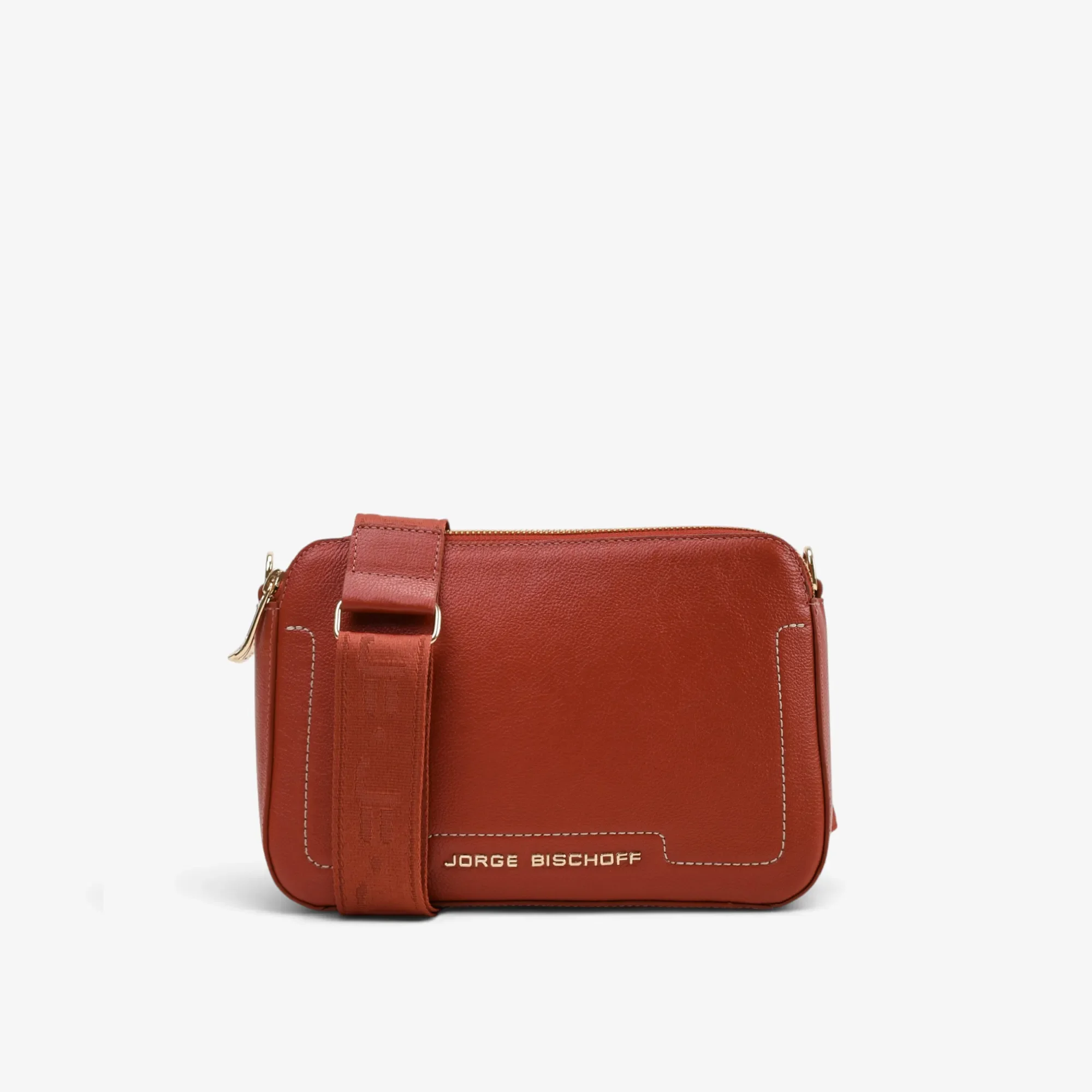 Bolsa Tranversal Caramelo Argila Couro — imagem 1