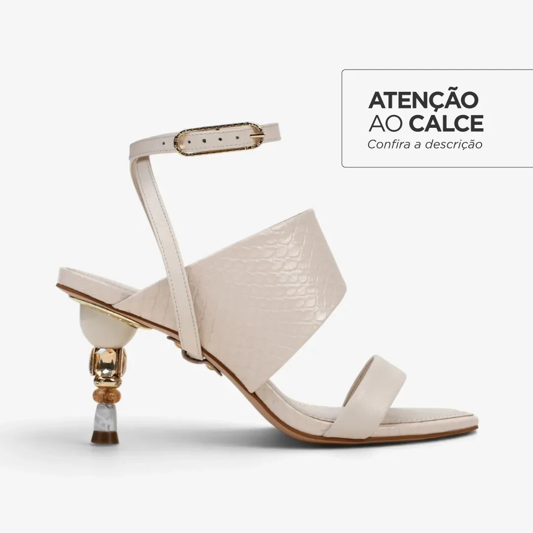 Sandália Mineral Off White Prisma Couro — imagem 1