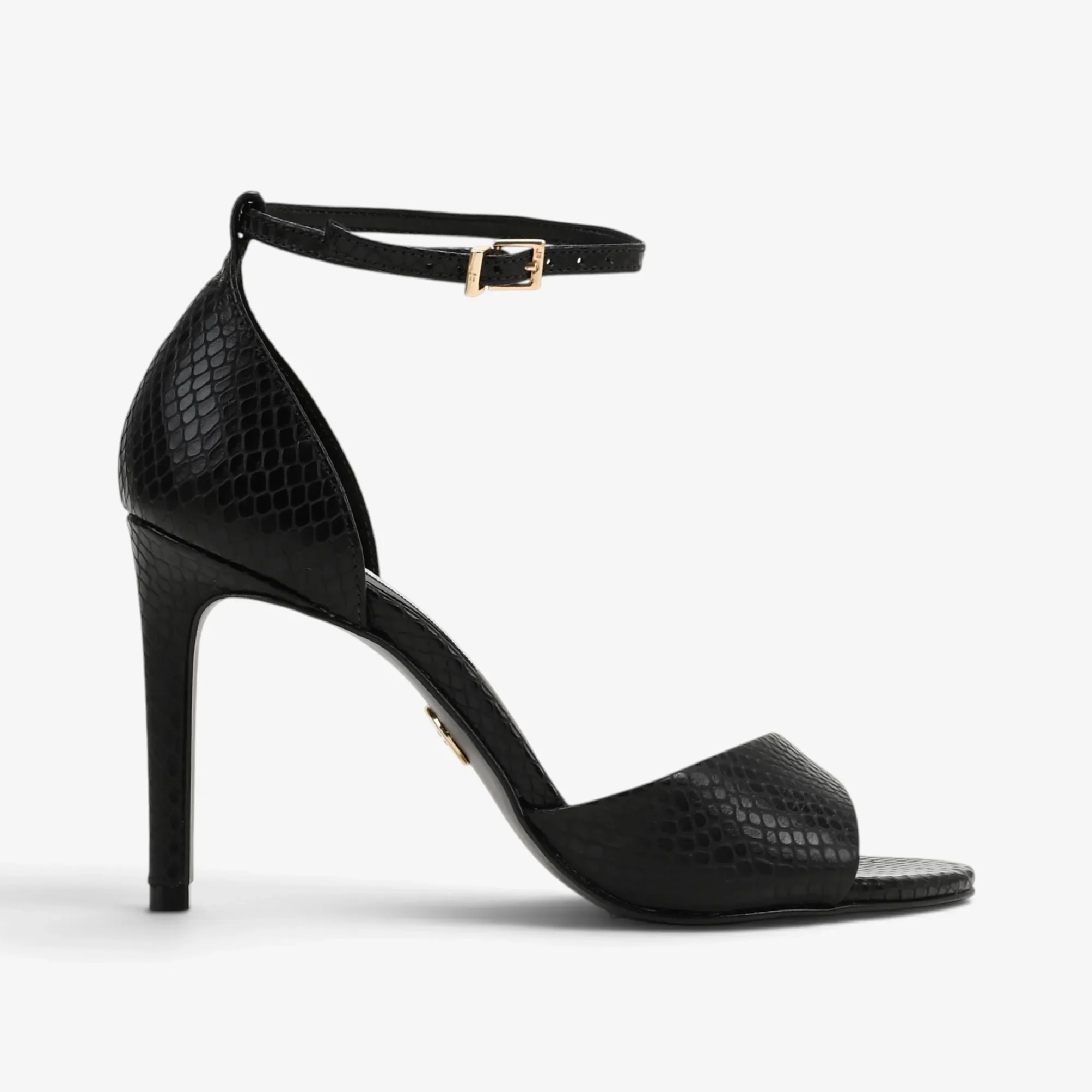 Sandália Preto Couro Snake — imagem 1