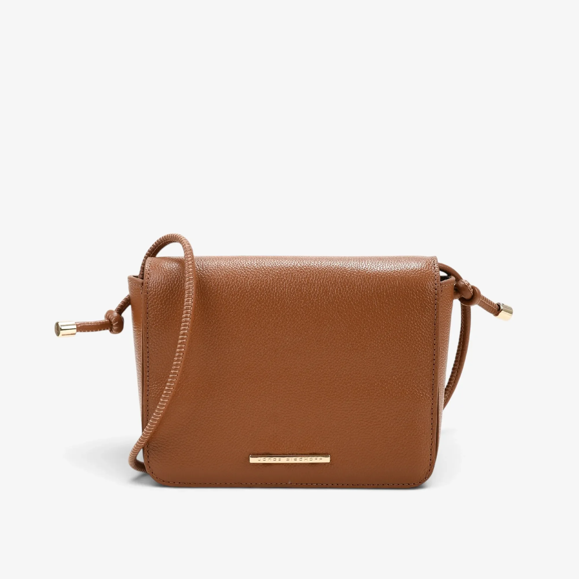 Bolsa Transversal Caramelo Mascavo Couro — imagem 1