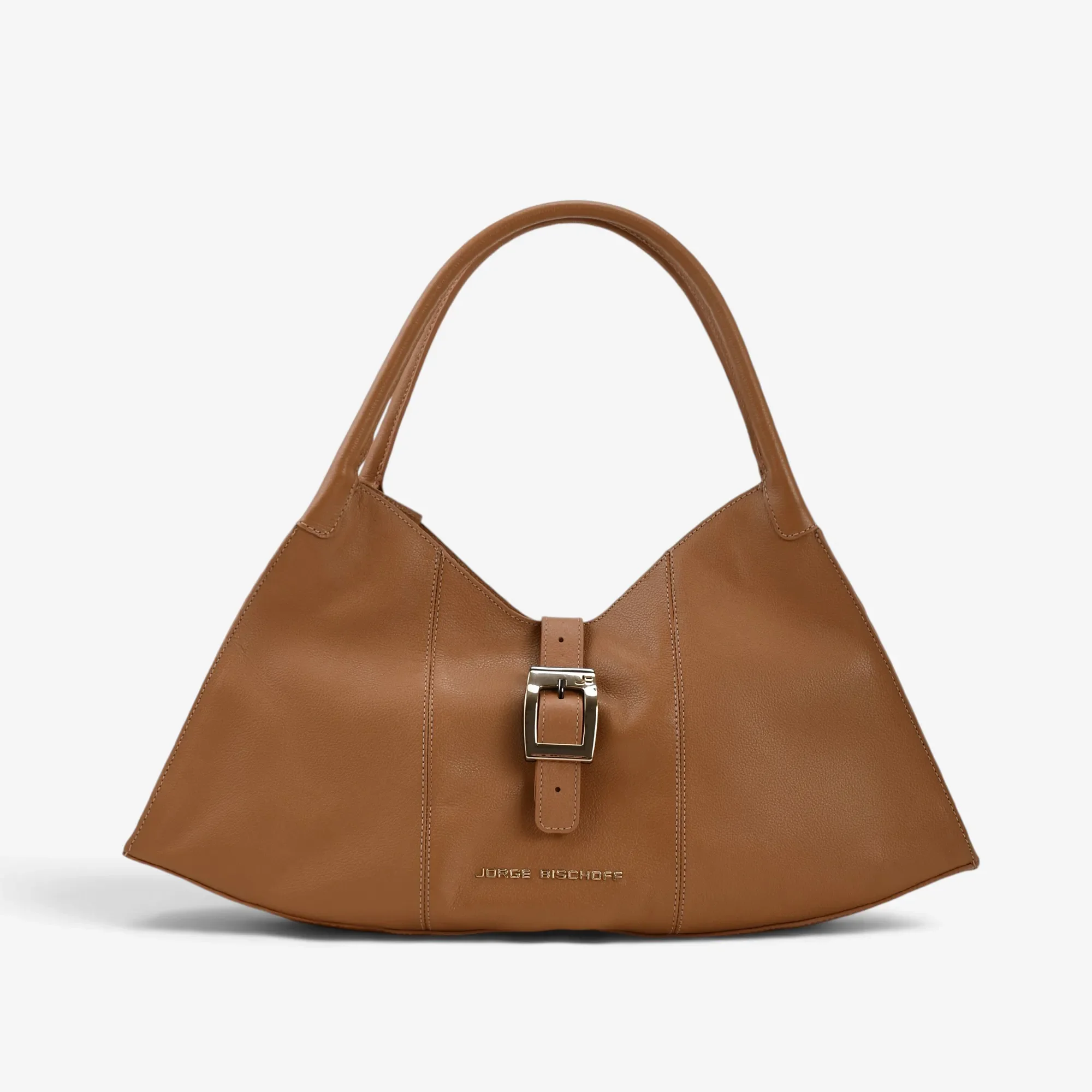 Bolsa Hobo Caramelo Trigo Couro — imagem 1