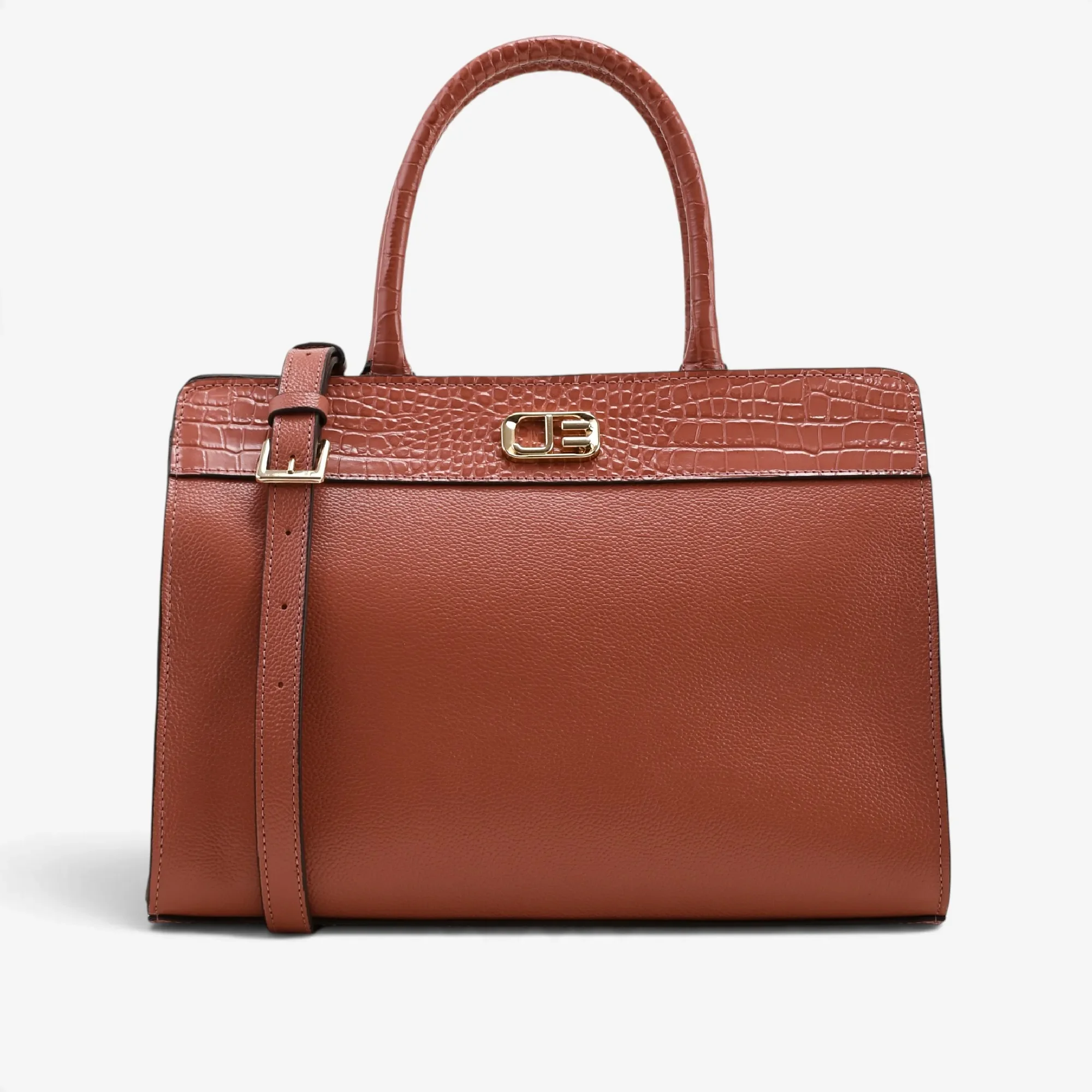 Bolsa Tote Rosa Sertão Couro — imagem 1