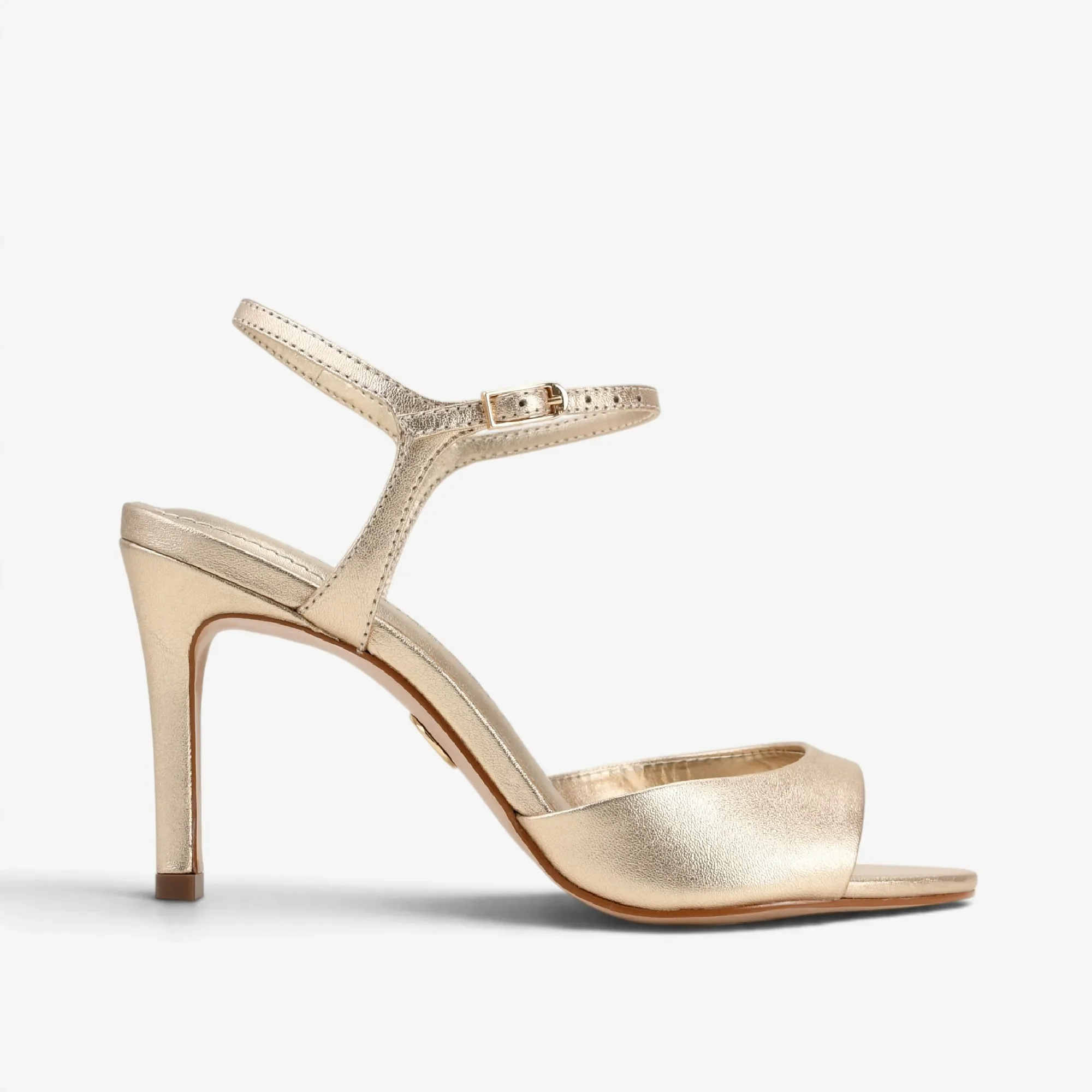 Sandália Metal Ouro Champagne Couro — imagem 1