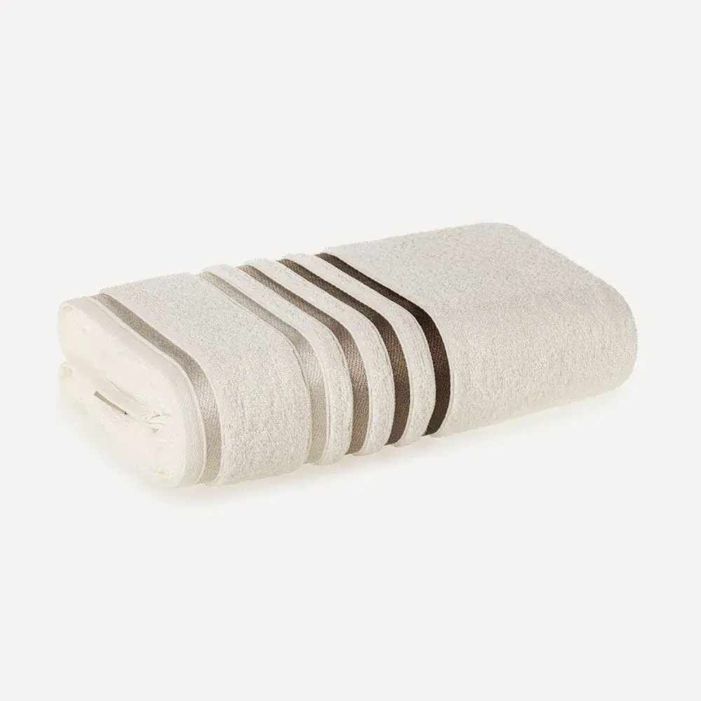 Toalha Fio Penteado Lumina Ivory / Greige