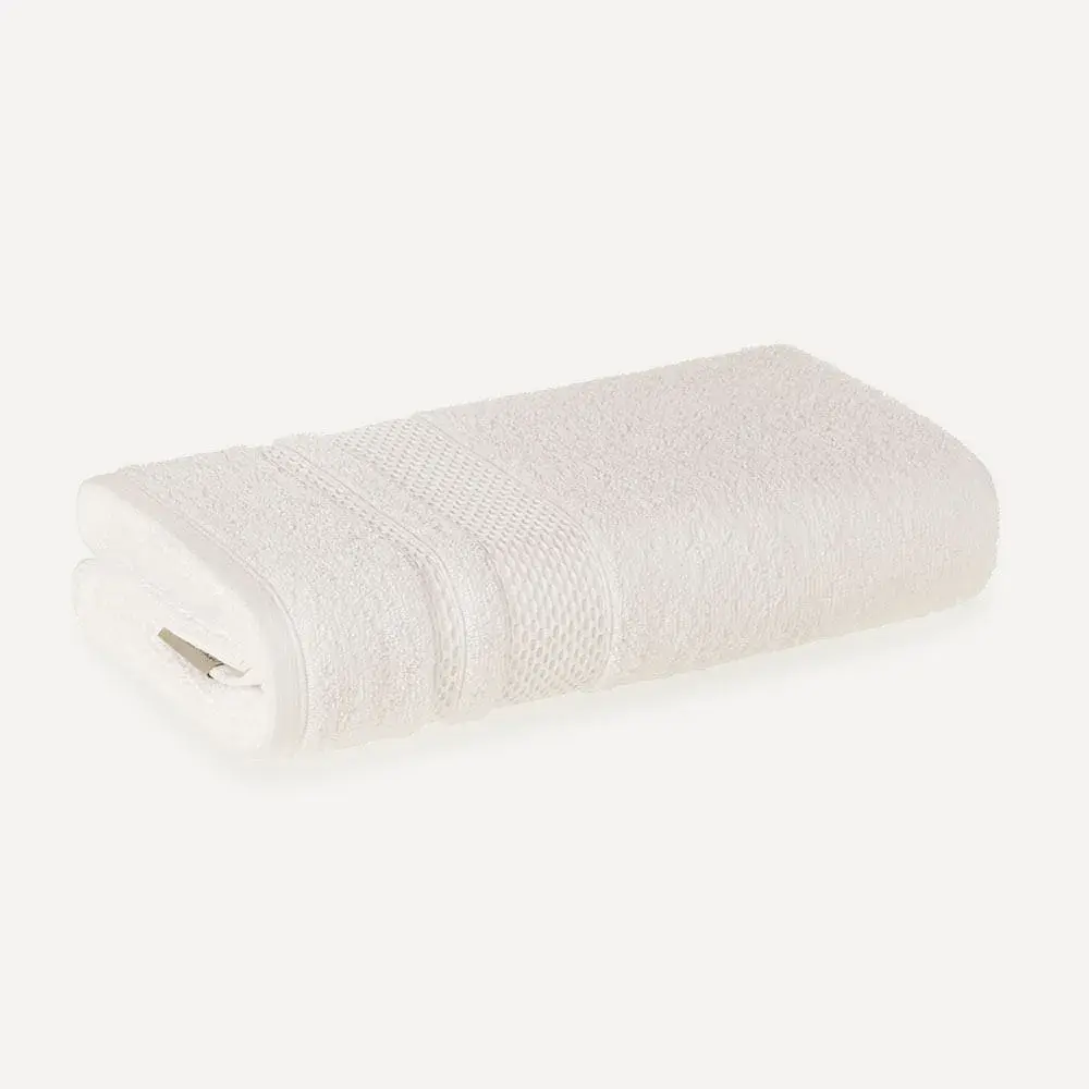 Toalha Fio Penteado 100% Algodão Yves Branco