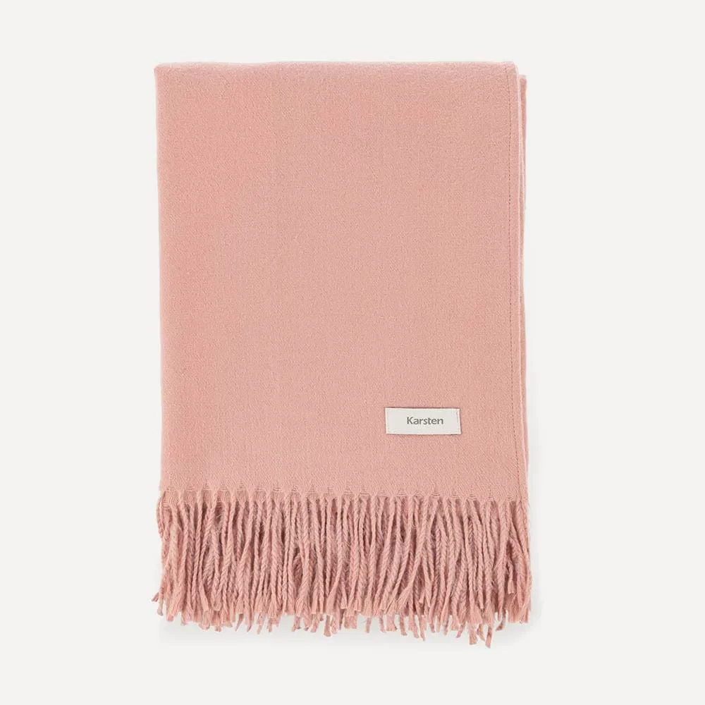 Manta Decorativa Karsten Luma Rosé — imagem 1