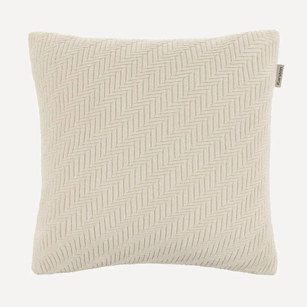 Almofada Decorativa Quadrada 45cm x 45cm Salina Branco