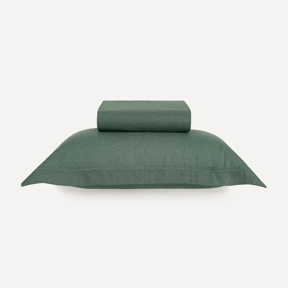 Lençol de Elástico Infantil Solteiro e Fronha Berlin Verde