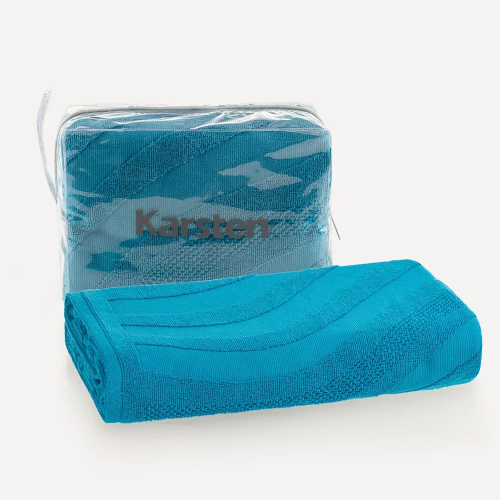 Toalha de Praia 100% Algodão Softmax Maré Azul — imagem 1