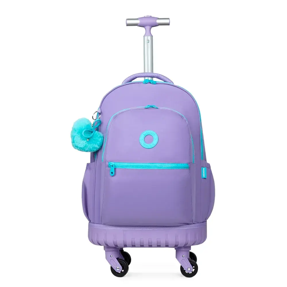 Mochila de Rodinha Juvenil Feminina Pop Fun Lilas