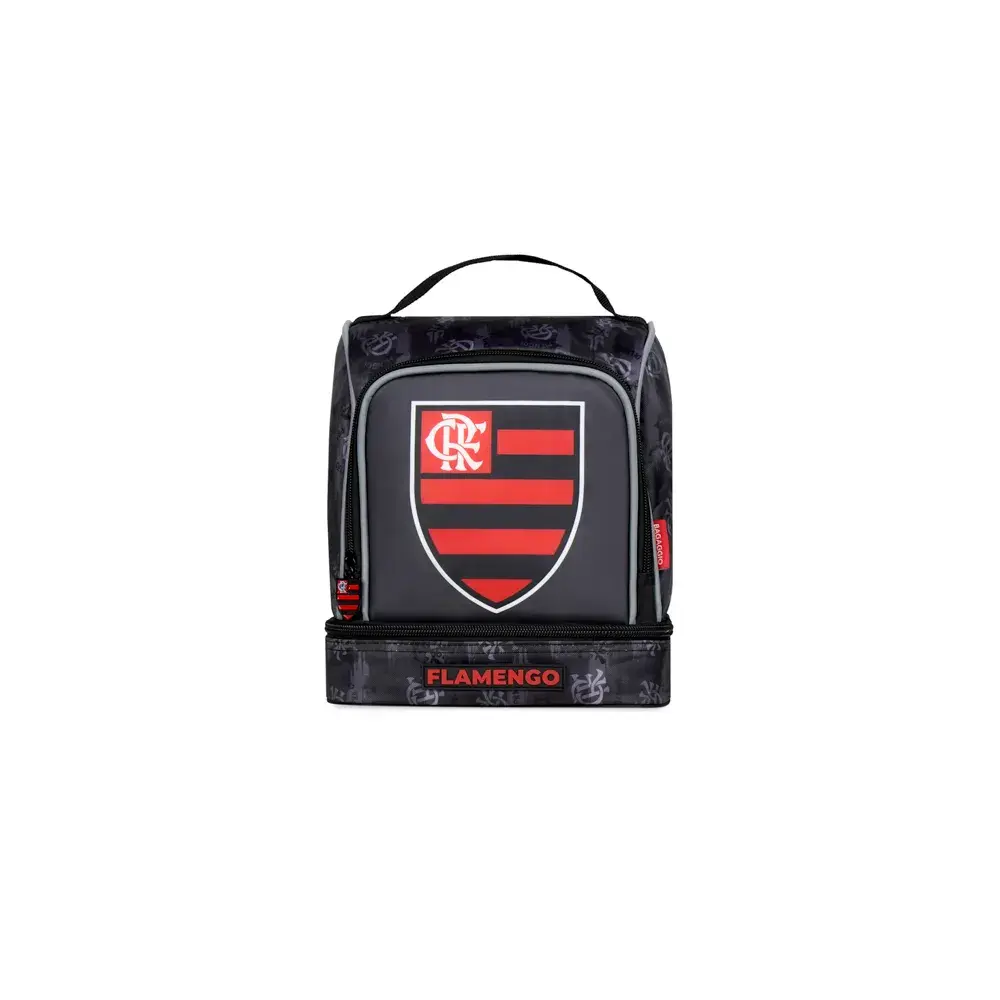 Lancheira Térmica Escolar Flamengo Escudo Preto