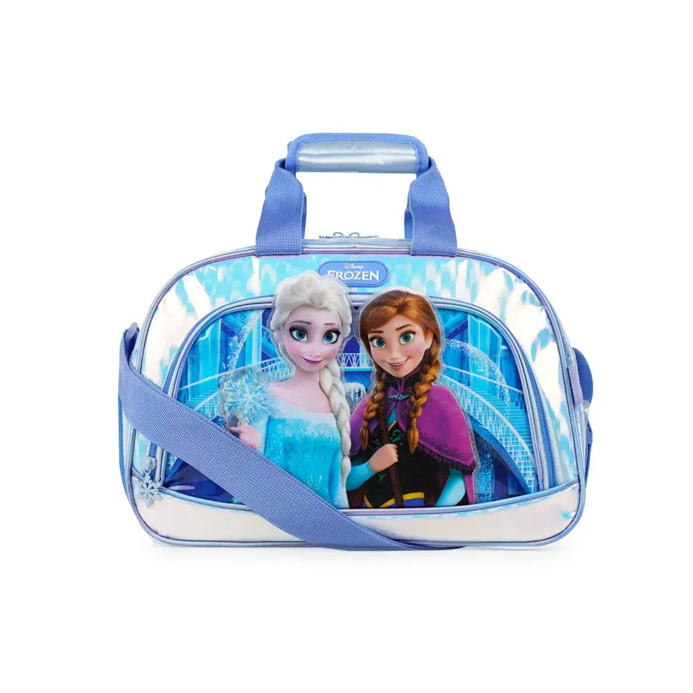 Bolsa de Viagem Feminina Média Infantil Frozen Azul Claro