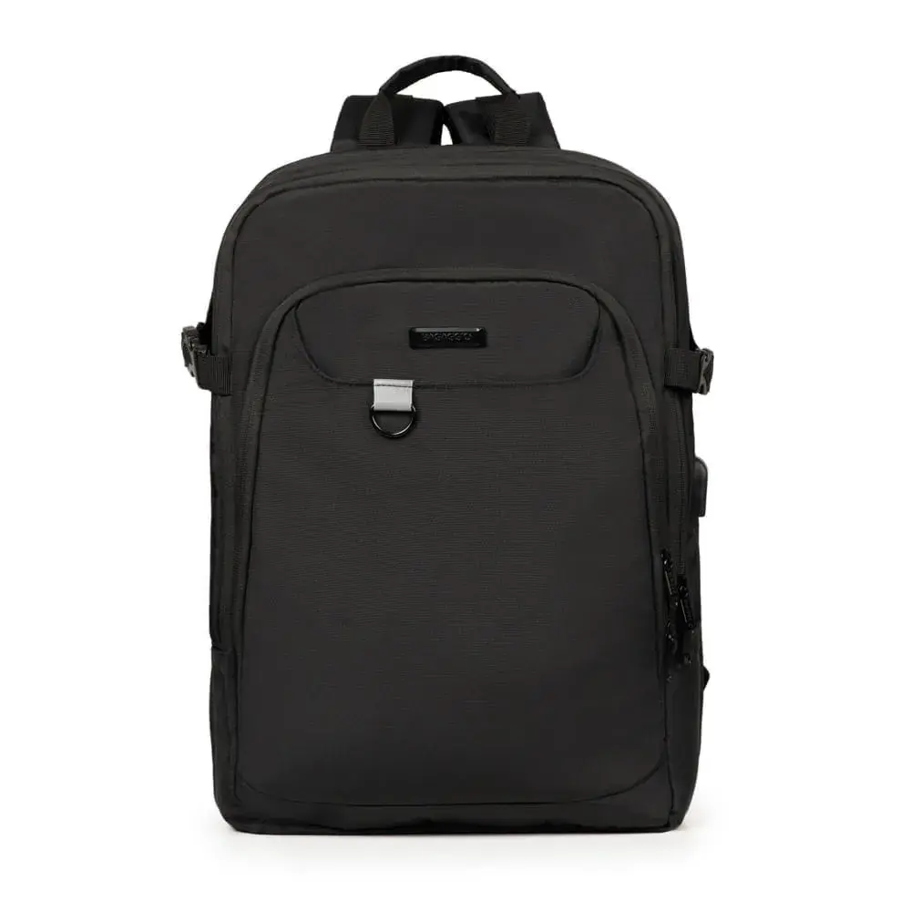Mochila de Viagem Grande Expansivel Voyage para Notebook Preta