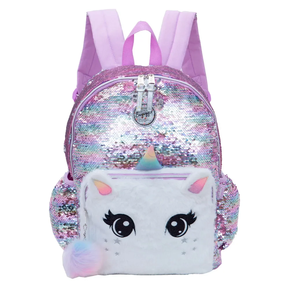 Mochila Infantil Feminina Unicórnio II Lilás — imagem 1
