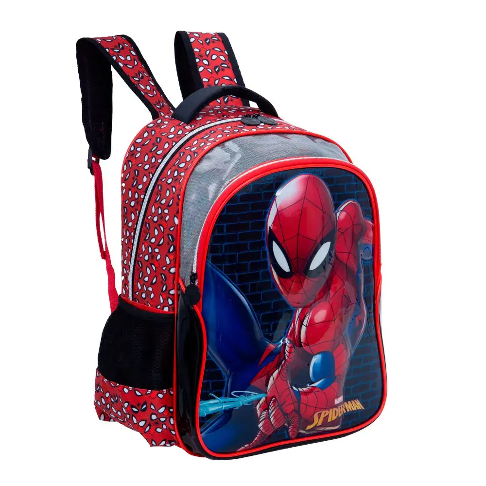 Mochila Escolar Masculina Homem Aranha II Vermelha