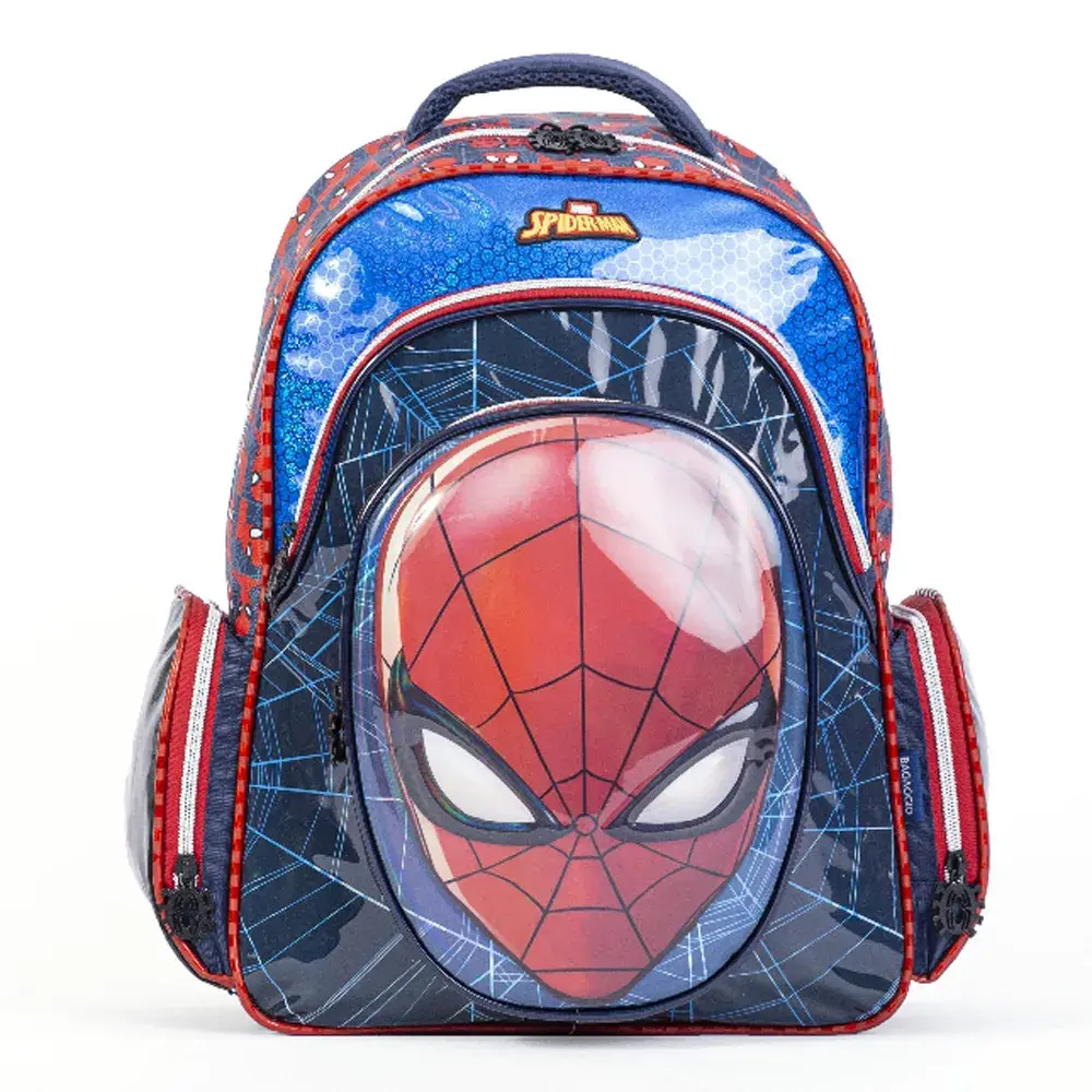 Mochila Escolar Masculina Marvel Homem Aranha Preta