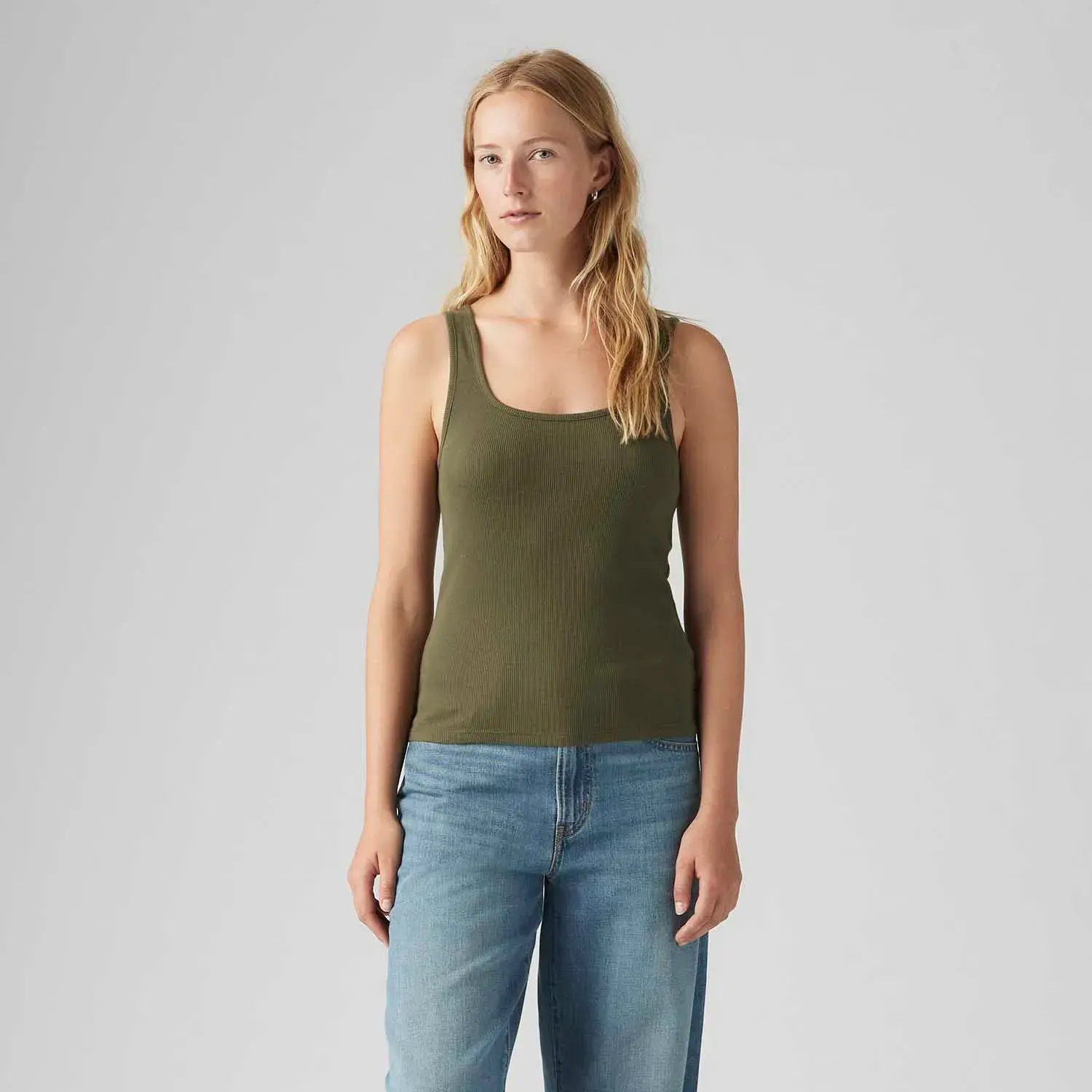 Regata Levi's® Essencial Rib Verde Musgo