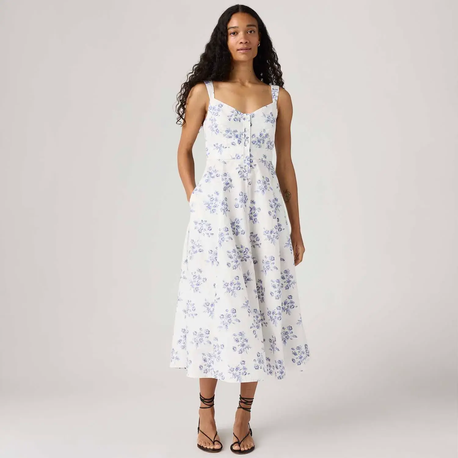 Vestido Midi Levi's® Ravina Branco