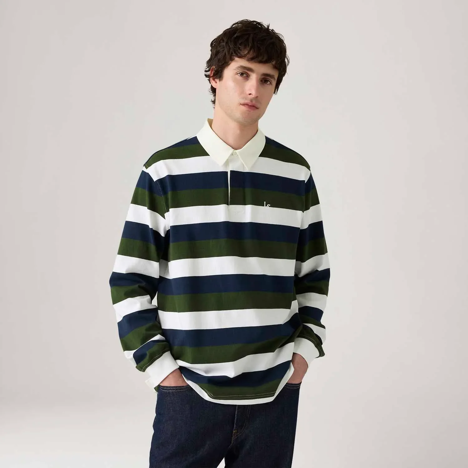 Suéter Levi's® Union Rugby Verde — imagem 1