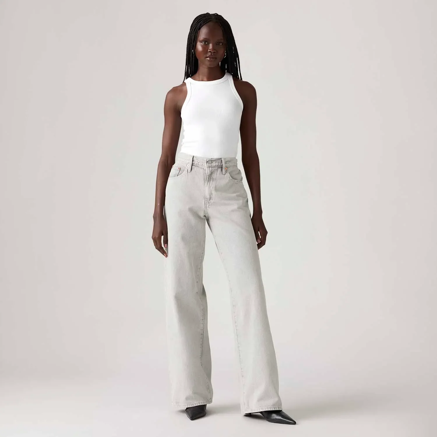 Calça Jeans Levi's® XL Straight Cinza Claro — imagem 1