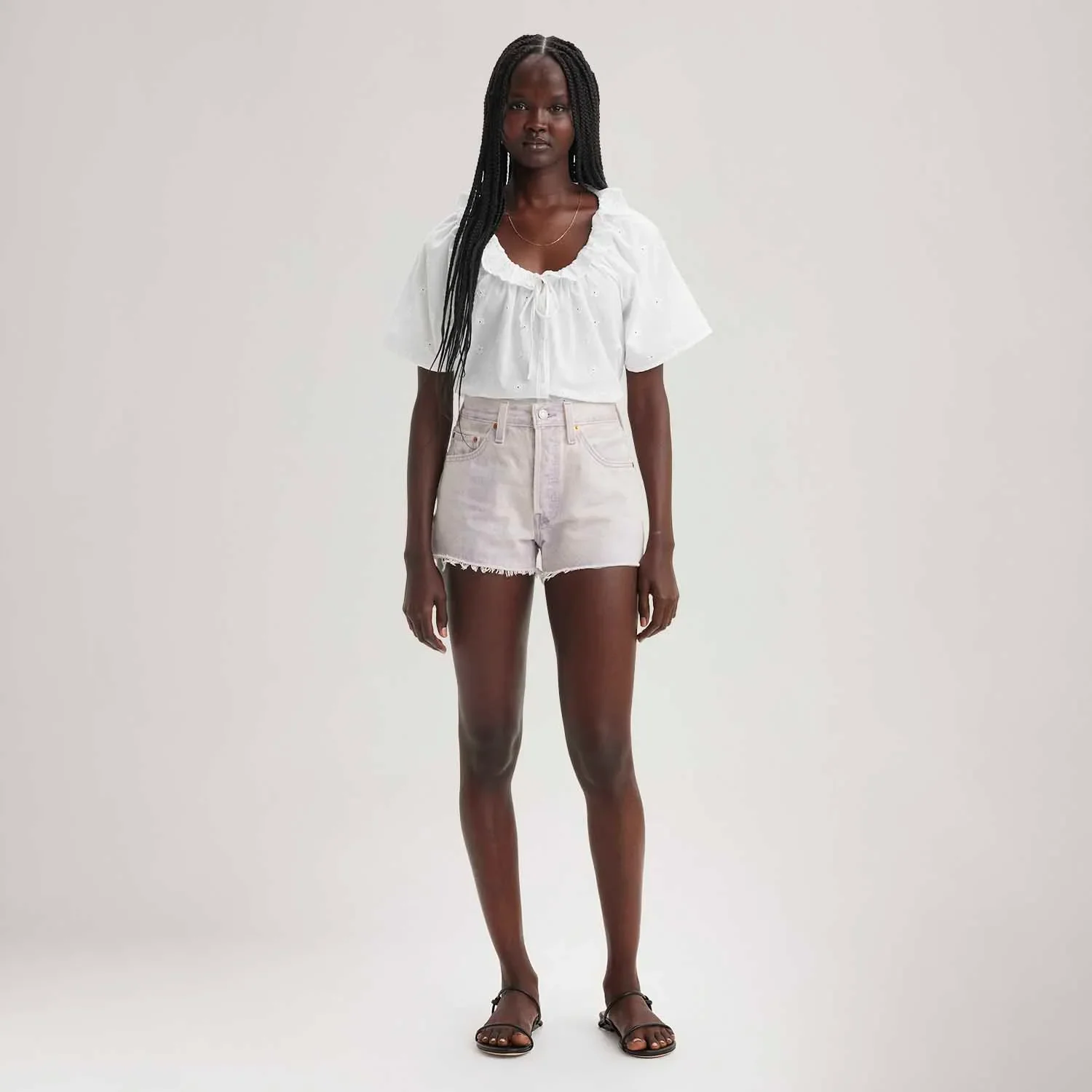 Short Jeans Levi's® 501® Original Lilás — imagem 1