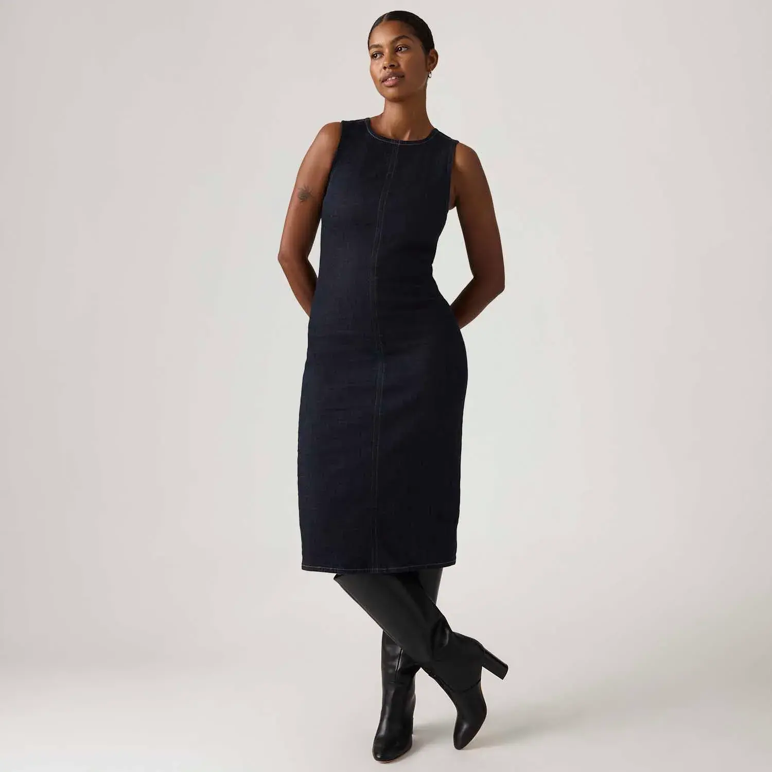 Vestido Jeans Levi's® Column Lavagem Escura