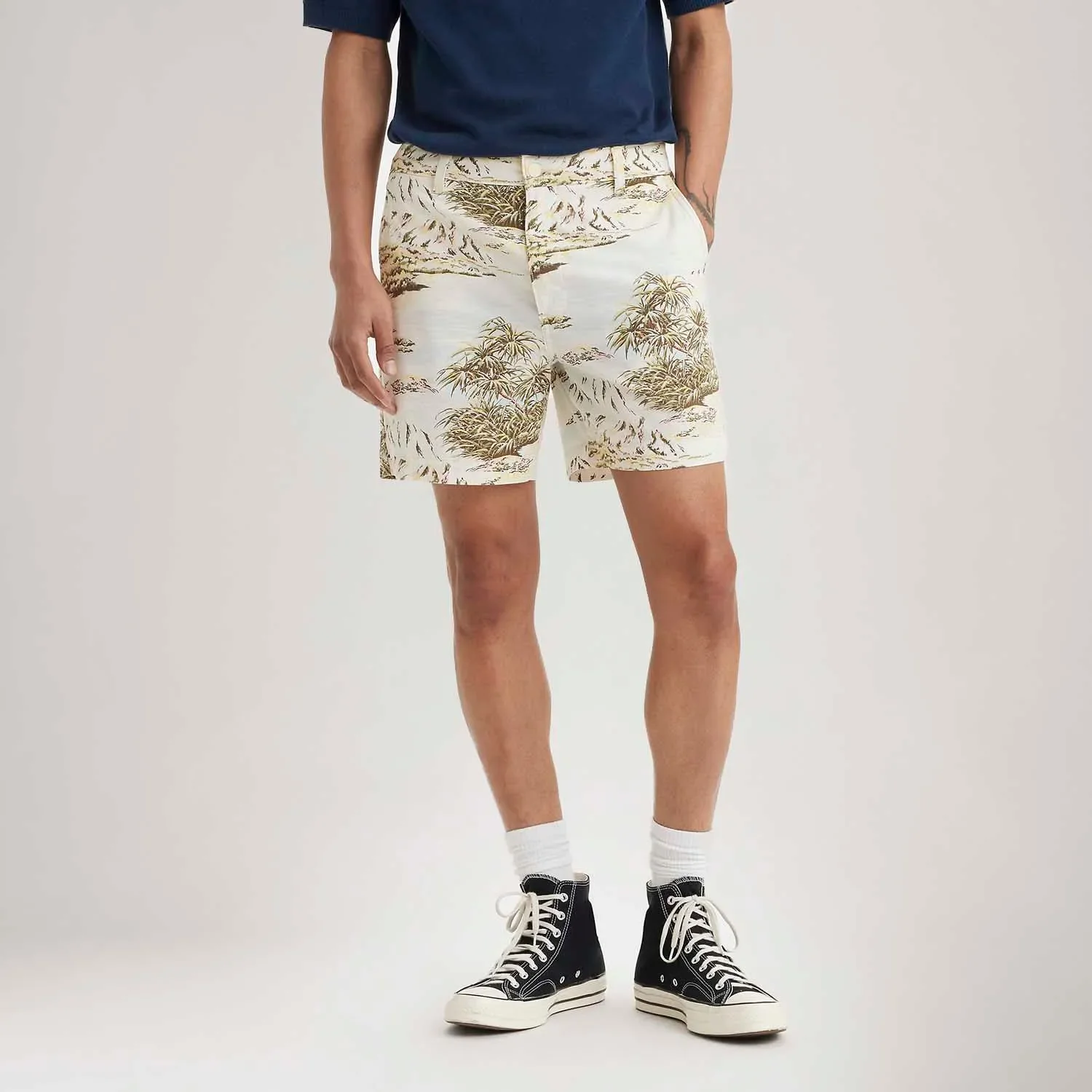 Bermuda Levi's® XX Authentic Branca Estampada — imagem 1