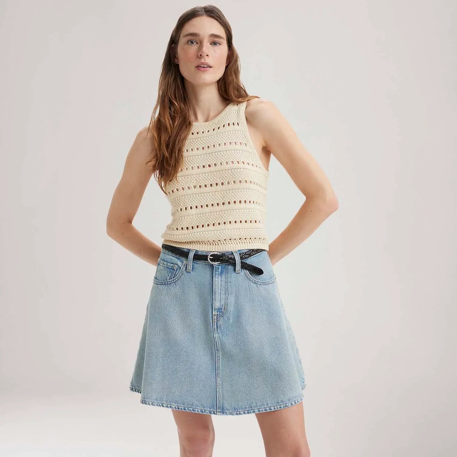 Regata de Tricot Levi's® Superbloom Off White — imagem 1