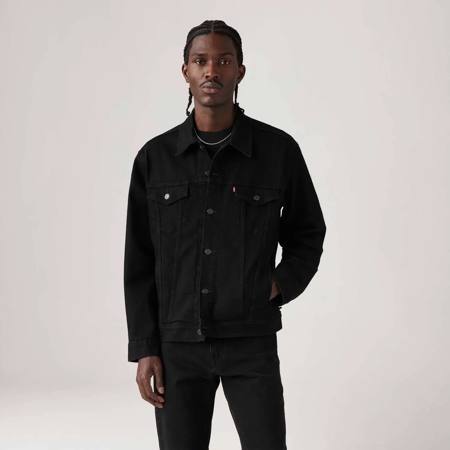 Jaqueta Levi's® The Trucker Jacket Preta — imagem 1