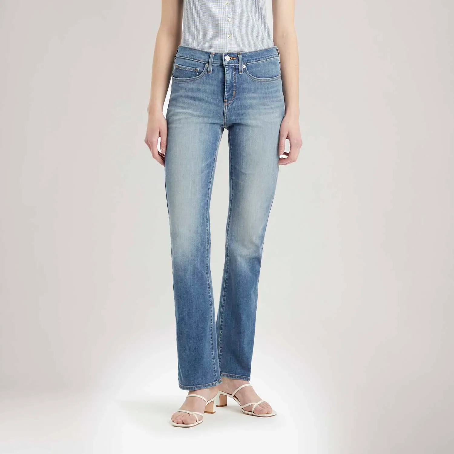 Calça Jeans Levi's® 315 Shaping Boot Lavagem Clara — imagem 1