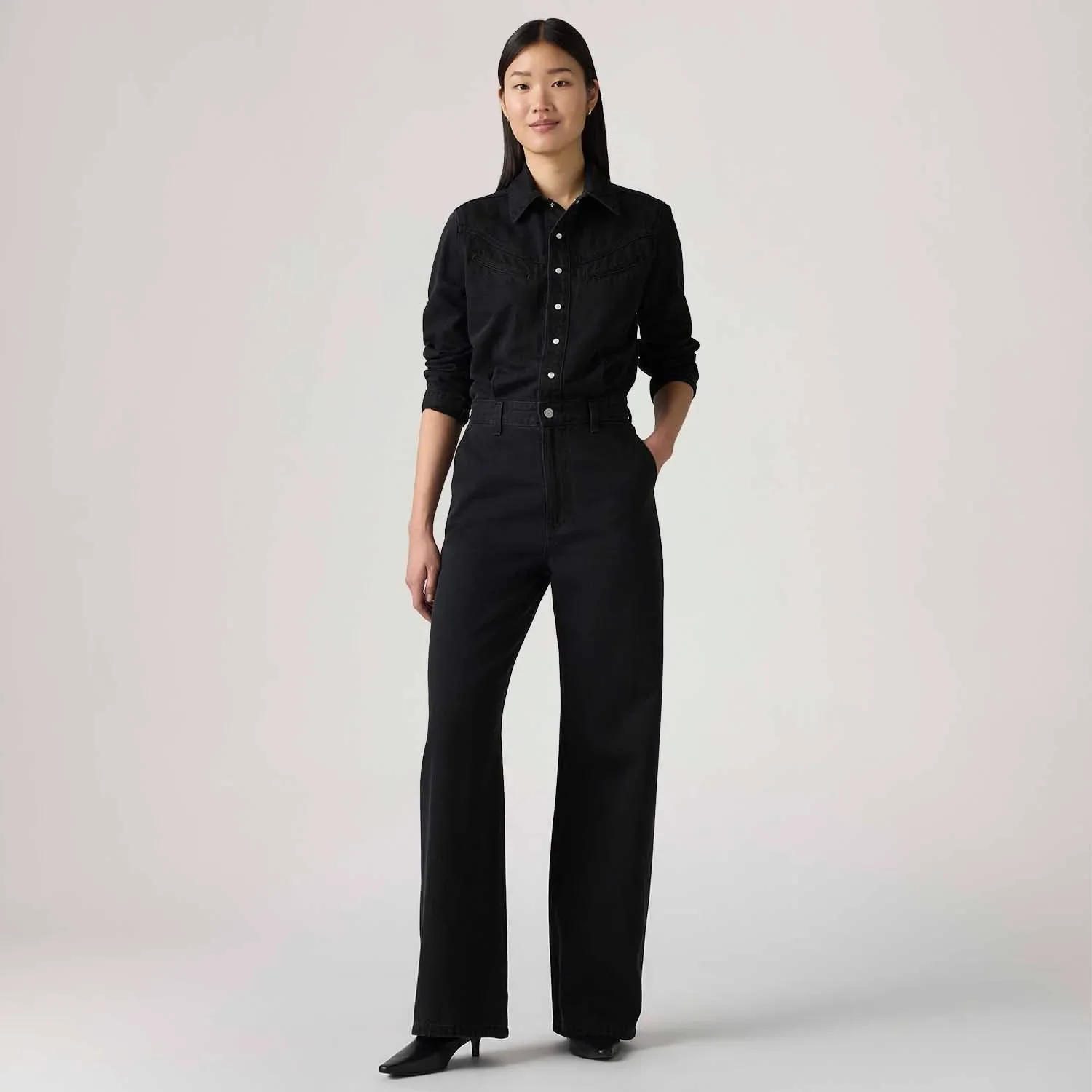 Macacão Levi's® Rinoa Wide Leg Preto — imagem 1