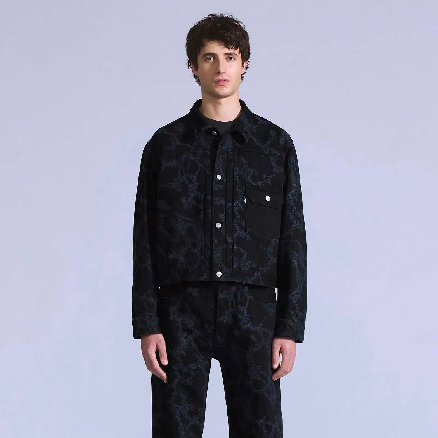 Jaqueta Jeans Levi's® Blue Tab Trucker Type I Preta — imagem 1