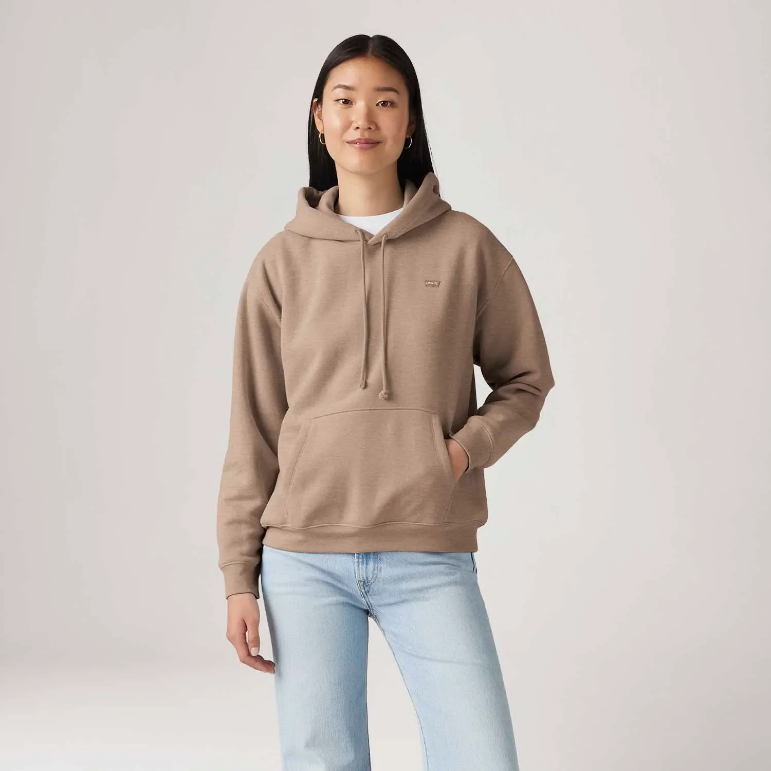 Moletom Levi's® Everyday Hoodie com Capuz Marrom — imagem 1