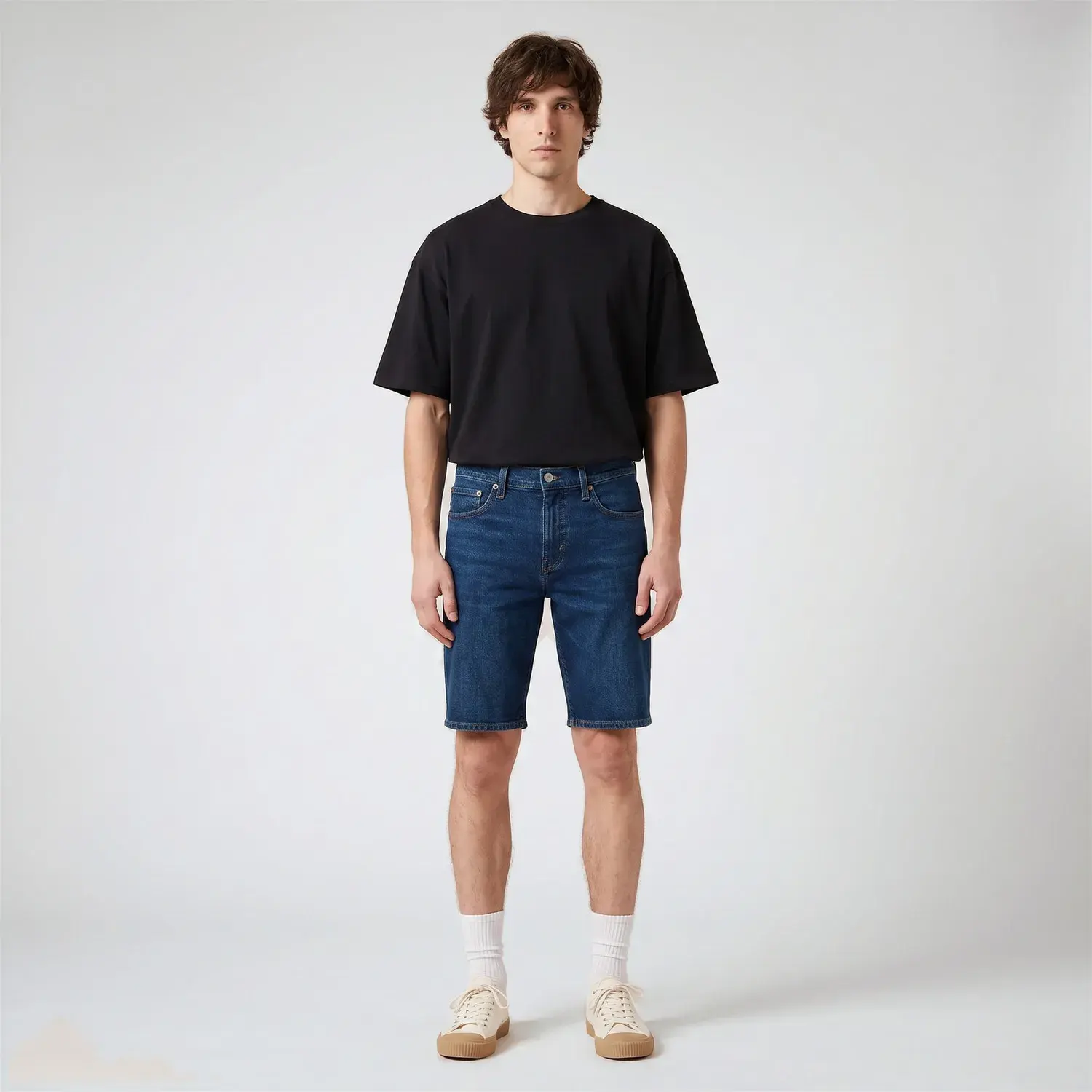 Bermuda Jeans Levi's® 405® Regular Lavagem Escura