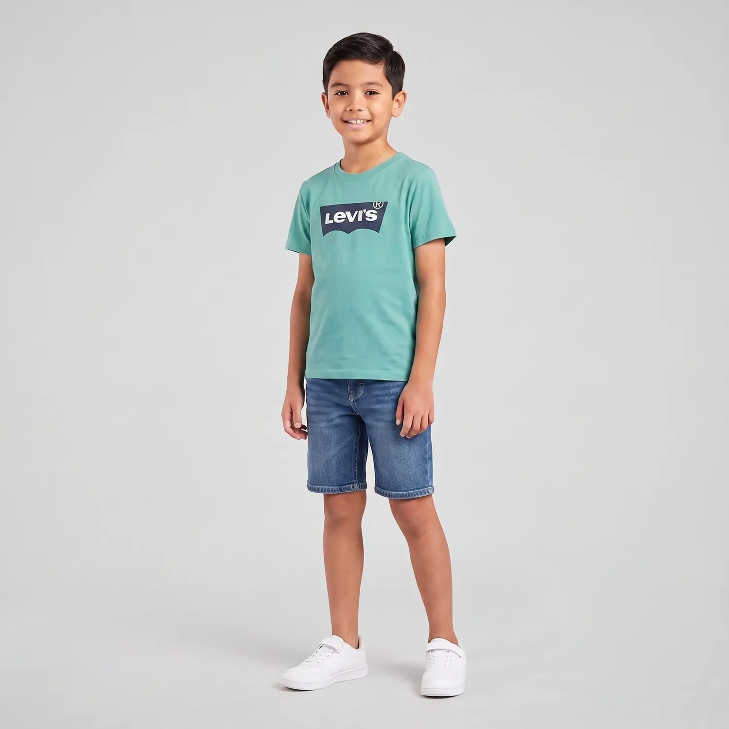 Camiseta Levi's® Infantil Batwing Verde Claro — imagem 1