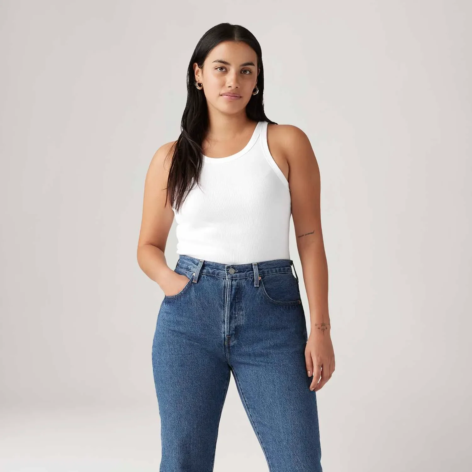 Regata Levi's® Racer Tank Branca — imagem 1