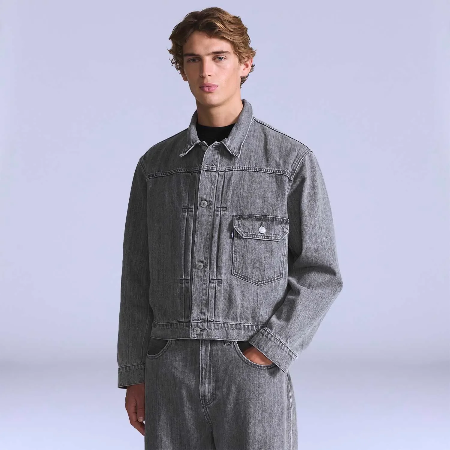 Jaqueta Jeans Levi's® Blue Tab Type II Cinza — imagem 1