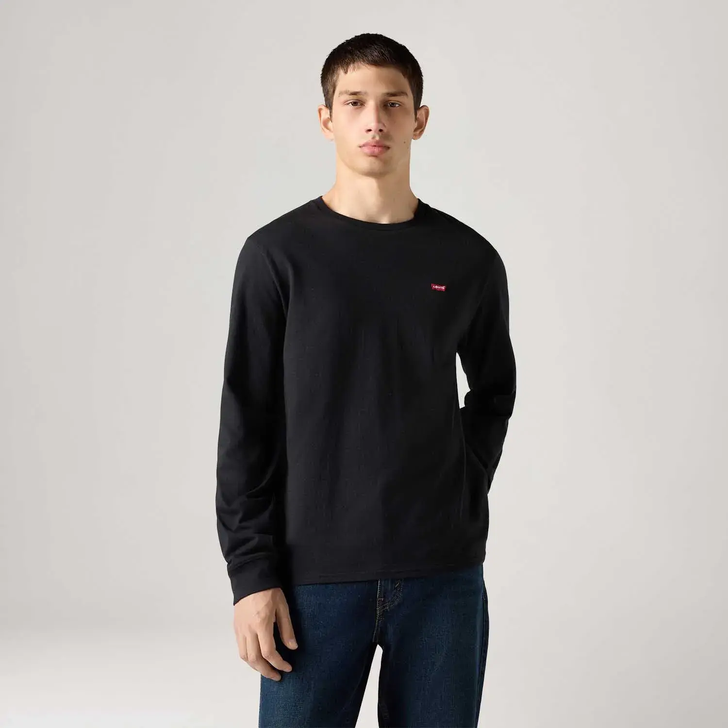 Blusa Levi's® Original Housemark Preto Manga Longa