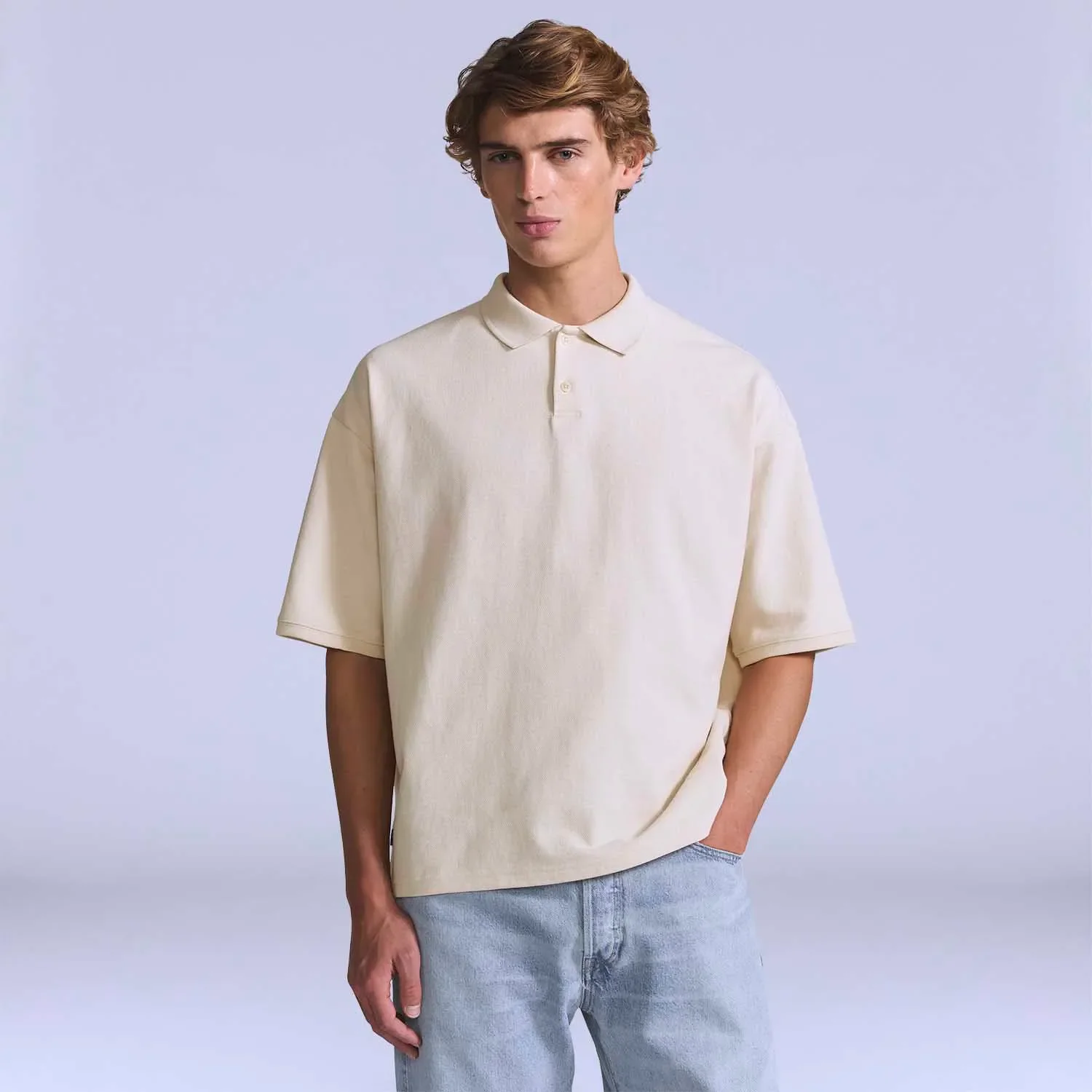 Polo Levi's® Blue Tab Bege — imagem 1