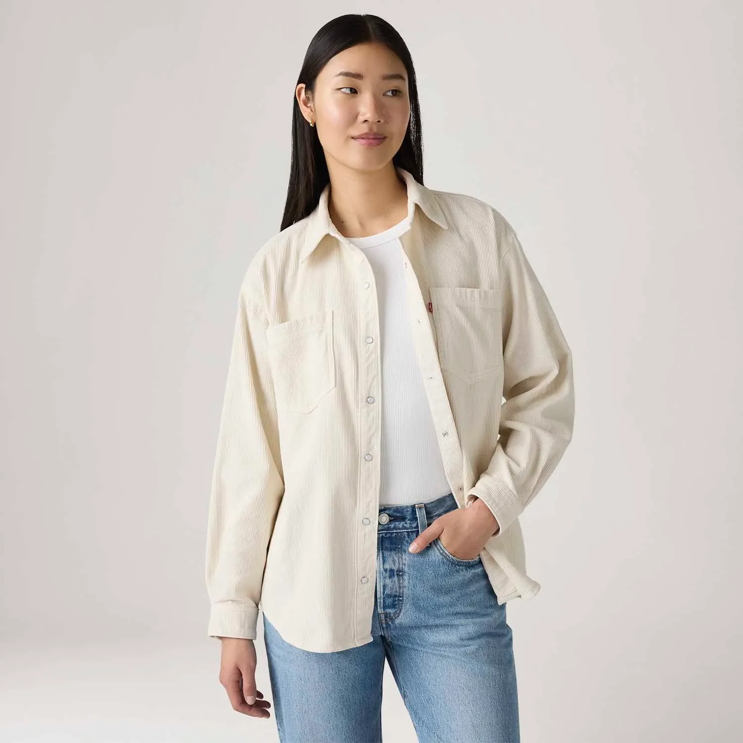 Camisa Levi's® Iris Overshirt Off White — imagem 1