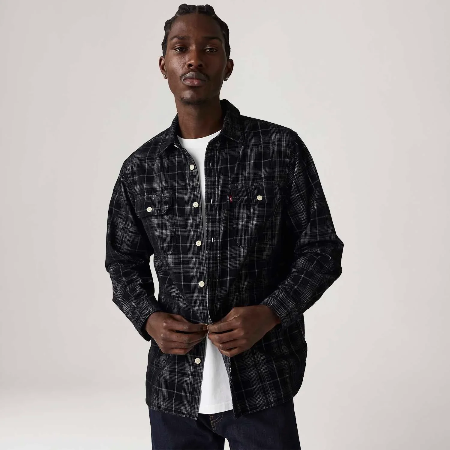 Camisa Jeans Levi's® Jackson Worker Preta — imagem 1