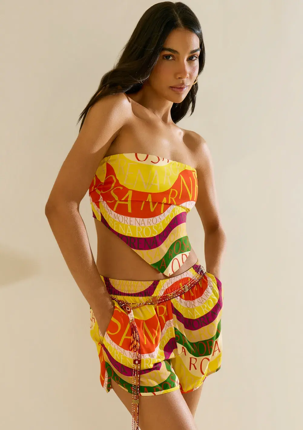Lenço Morena Rosa Pequeno Amarelo