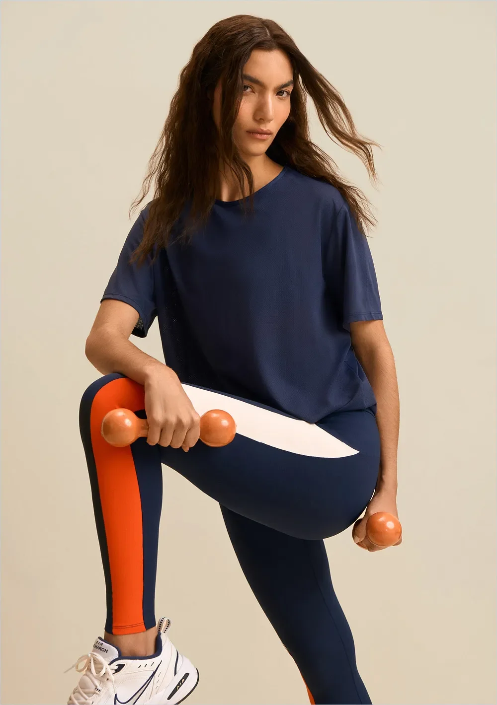 Calça Morena Rosa Legging Alta Azul Escuro — imagem 1