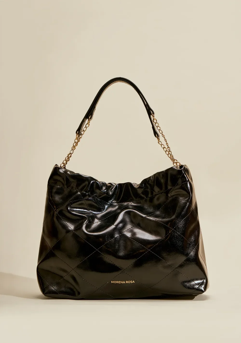 Bolsa Hobo Alça Corda Preto — imagem 1