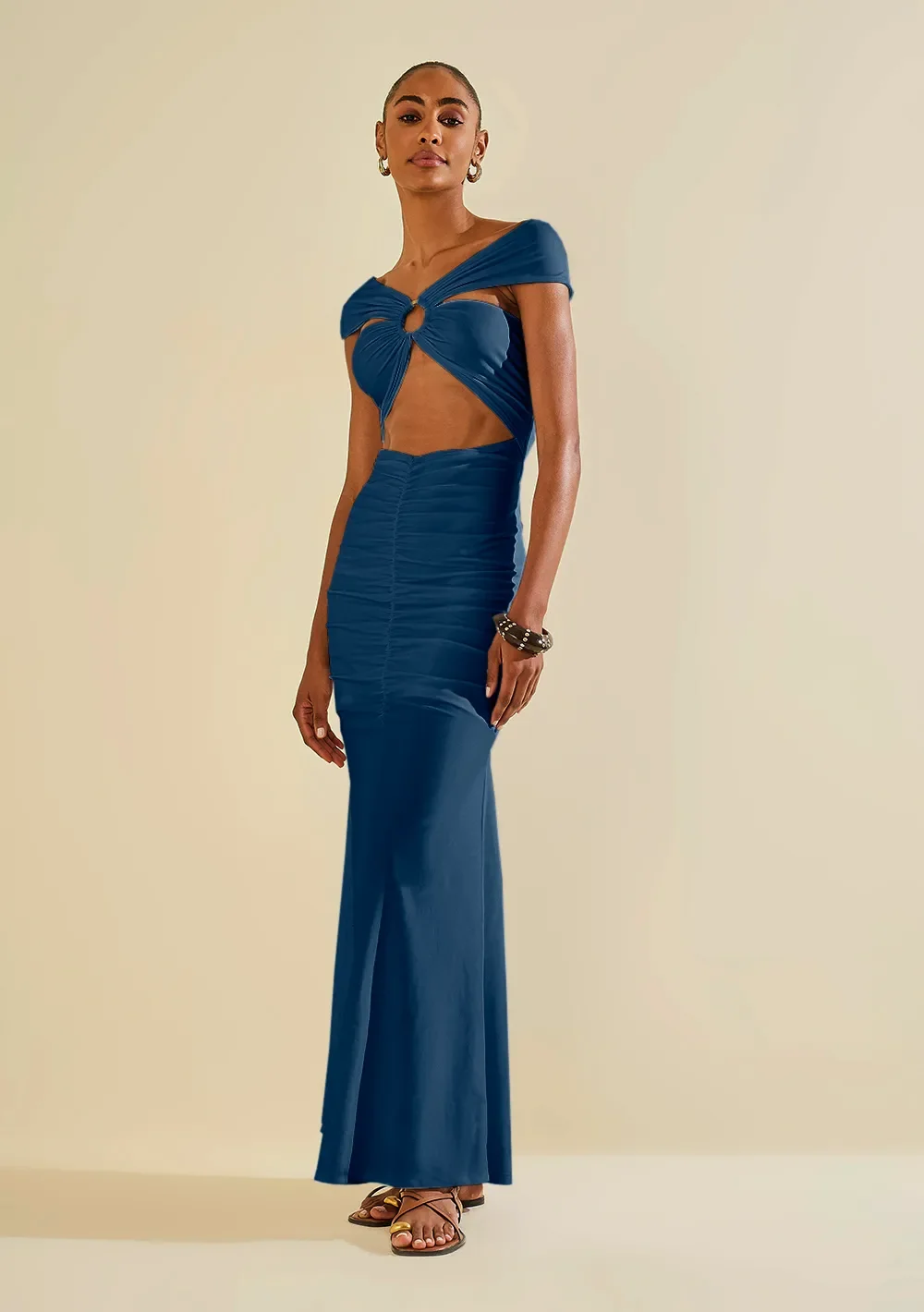 Vestido Longo Âmago Azul Escuro — imagem 1