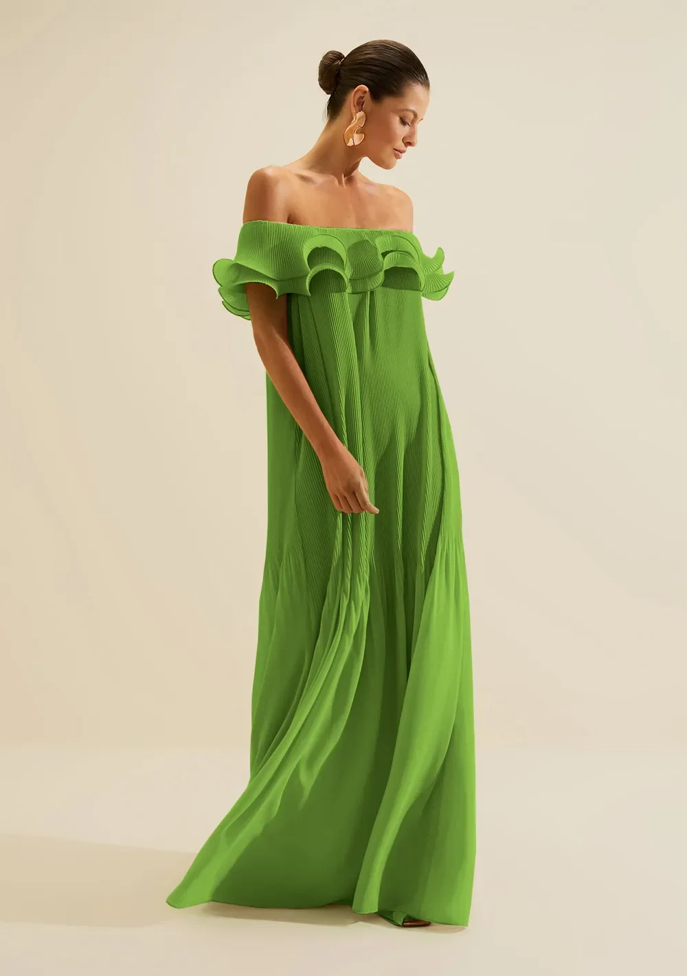 Vestido Ombro a Ombro Alba Verde — imagem 1