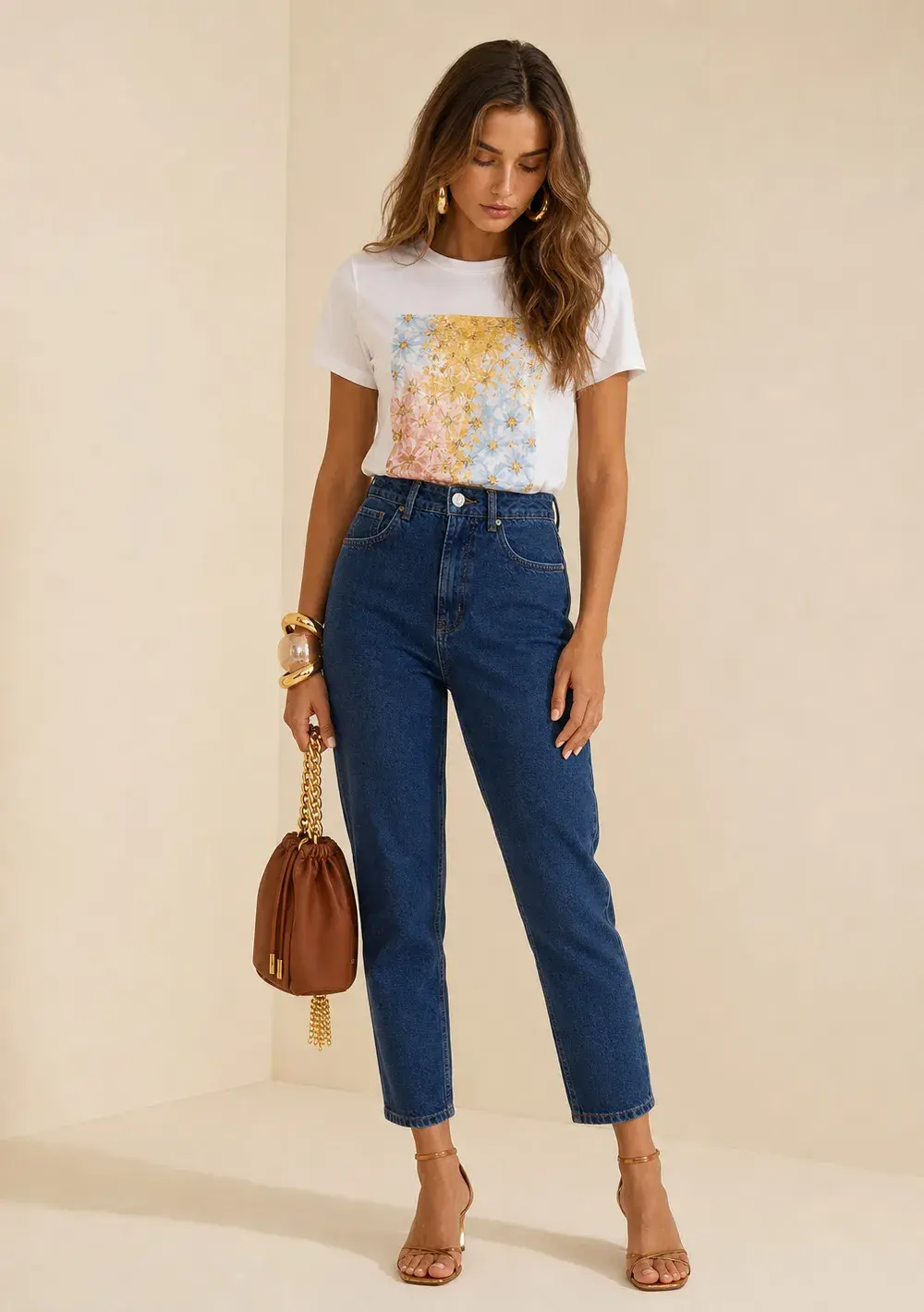 Calça Mom Profundo Azul
