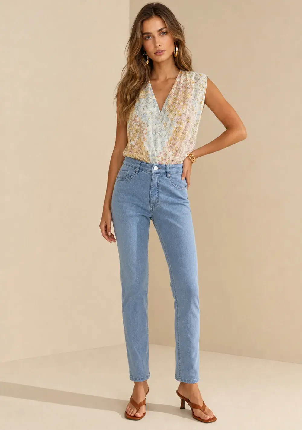 Calça Mom Alvorada Azul